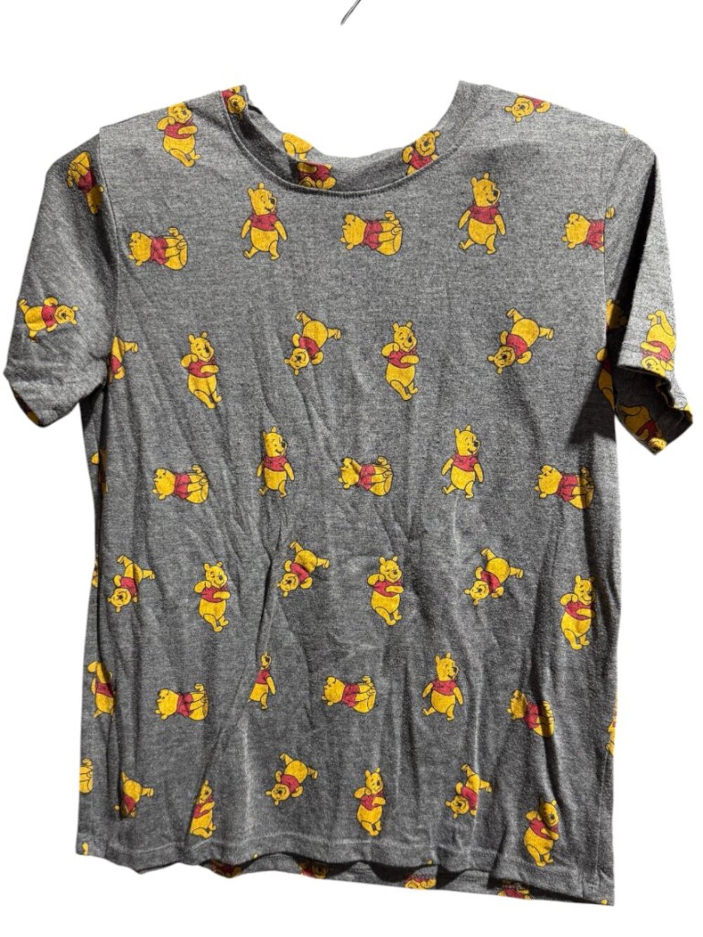 Disney Winnie‎ The Pooh Graphic T-Shirt Junior's Size Medium Grey